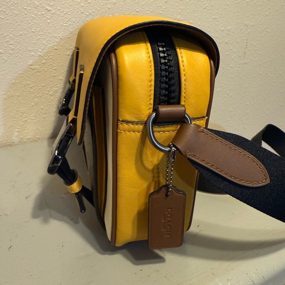 Coach men's Track Crossbody In Colorblock Signature Canvas CC357 - Picture 10 of 13